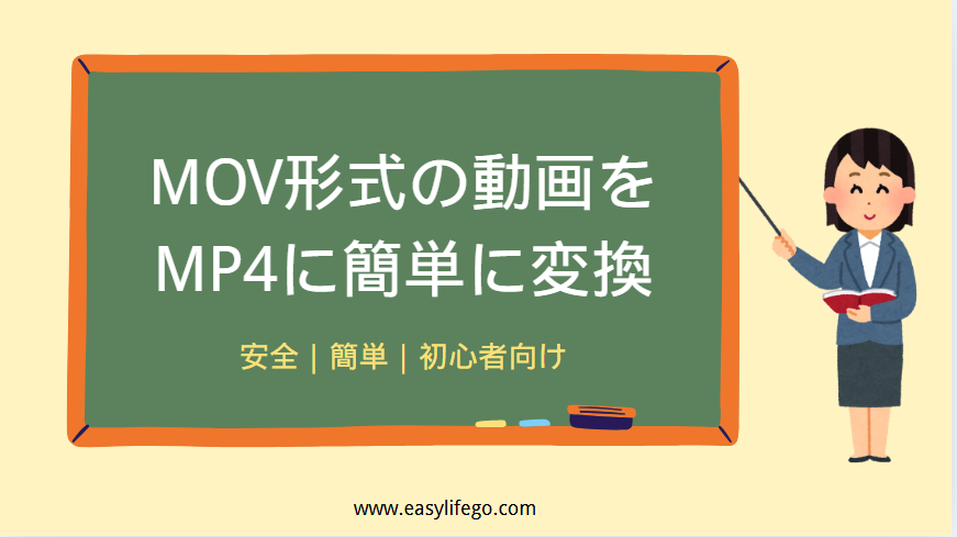 MOV動画をMP4に変換