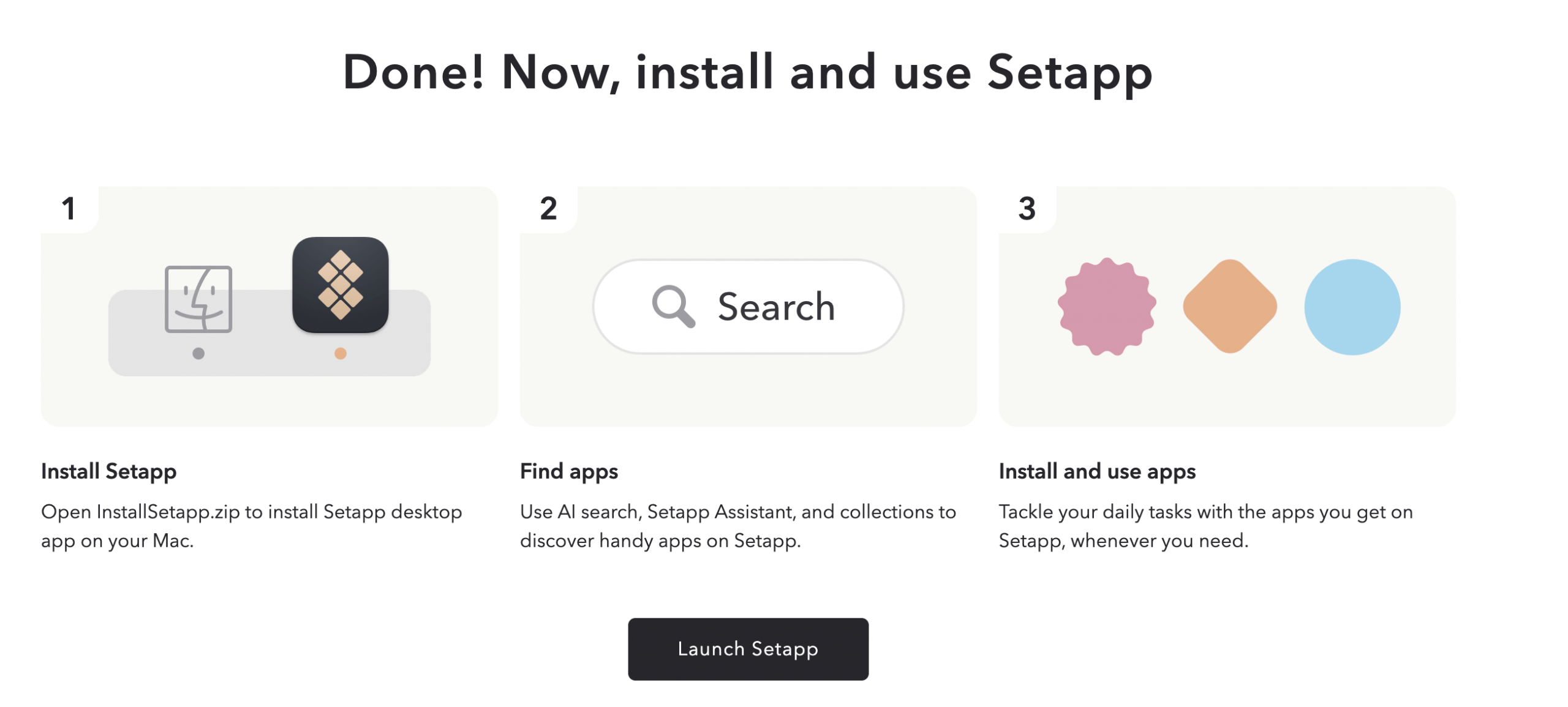 Setappをインストール