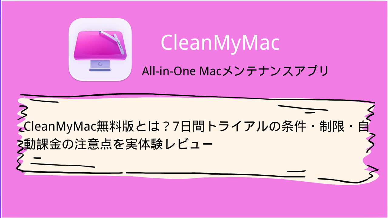 CleanMyMac無料版解説